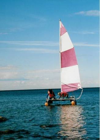 "Olga Lauristin" Prangli rannas.