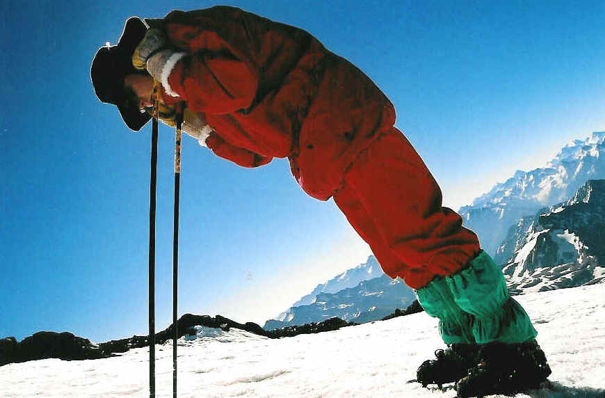 Anu Audse. Kaukasus 4500m.